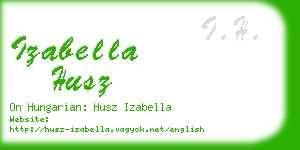 izabella husz business card